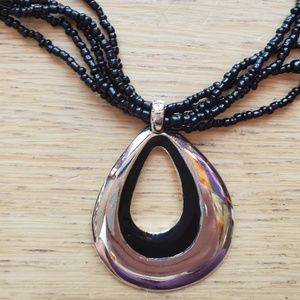 Silver tone necklace